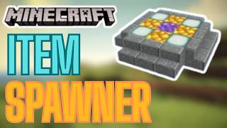 How to Build an ITEM SPAWNER in MINECRAFT