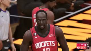 4K – PS5 – NBA 2K23 – 2022 – October 19th – Houston Rockets at Atlanta Hawks