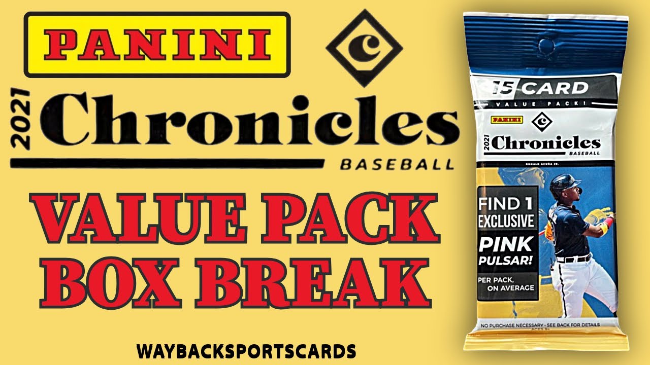 Modern Day Bargain Box! 2021 MLB Panini Chronicles Value Packs 
