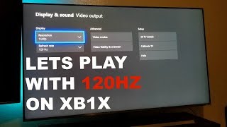 The new samsung nu8000 4k hdr tv allows you to run your xbox one x
with different resolutions and 60hz or 120hz of refresh rate for a
much smoother game play...