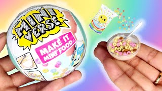 MAKING **MORE** MINI FOOD! MiniVerse Make it Minis Cafe Series Part 2! #minifood #miniverse