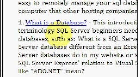 SQL Server 2005 Express Video Tutorial - What is a Database - 28 Minutes