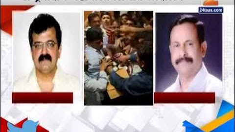 Thane Ncp Jitendra Awhad And Sanjay More Mayor On Beer Agitation