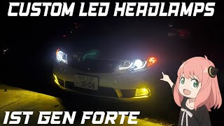 Installing Custom LED HeadLamps For Kia Forte?!!!