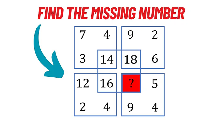 Find the Missing Number - 5 Square Pattern Puzzle