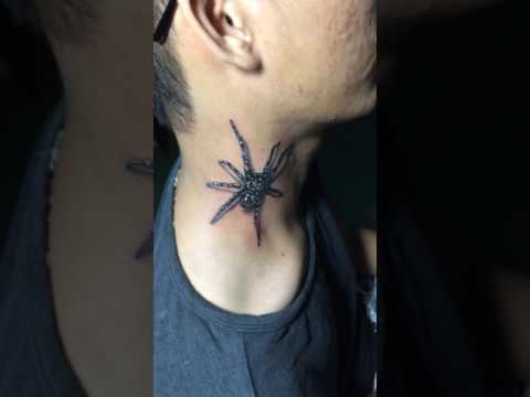 Nhện 3d tattoo xuân hướng