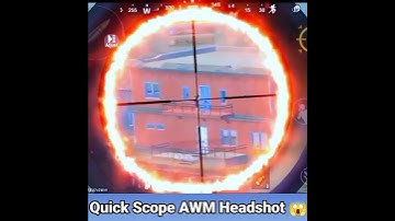 Quick Scope AWM Headshot Pubg Lite #shorts #pubglite #awm