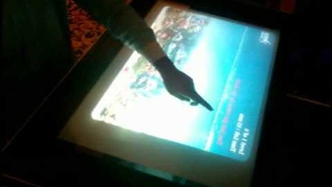 Interactive Table Touchscreen System for Merck Pharma