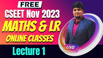 FREE CSEET Maths Video Lectures | FREE CSEET Quantitative Aptitude Video Classes for November 2023