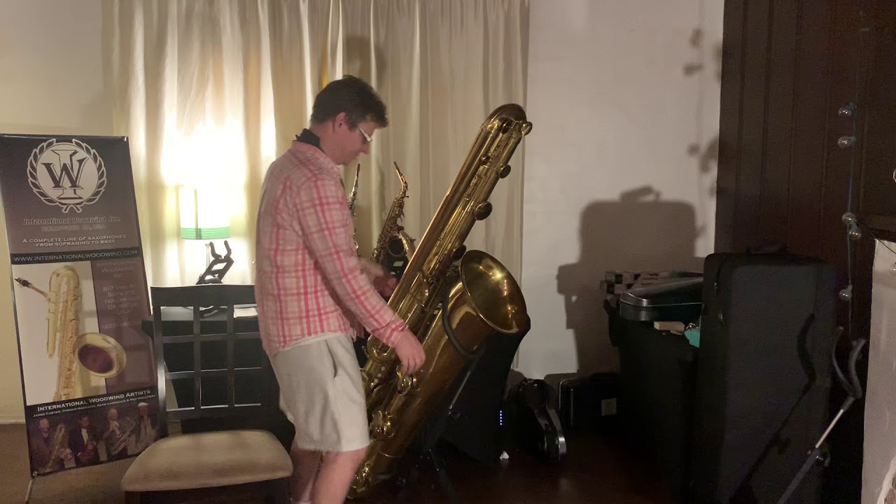 Contrabass saxophone 2 for sale! YouTube