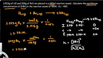 Chemical Equilibrium - Ice Table - Equilibrium Constant Expression, Initial Concentration, Kp, Kc #5