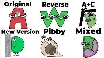 Alphabet Lore But Everyone Is ALL Different Versions Part 1