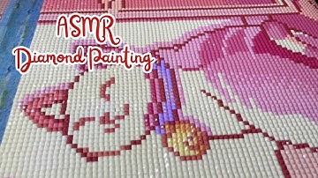 Relaxing ASMR Diamond Painting | No talking | Real Time | Diamond Art Club and MrsButterD