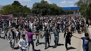 تظاهرات در کابل در اعتراض به تغییر مسیر خطوط انتقال نیرو
