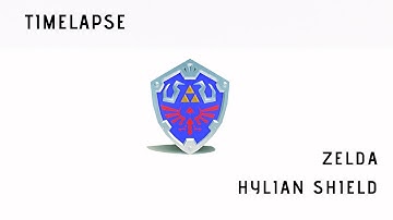 Zelda shield blender 2.8 timelapse - Hylian shield