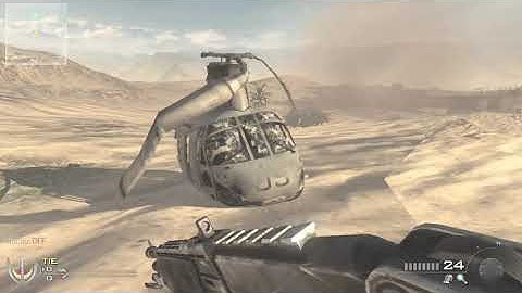 Who knew the helicopter from CoD 4 map Crash was outside the map on MW2 Rust?!
