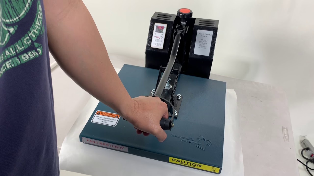 How to set pressure on heat press fancierstudio power heat press