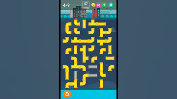 Smart puzzles pipes hard level 9 #how to solve pipes level 4-9