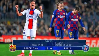 The Day Mbappe Destroying Messi and Barcelona