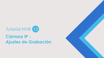 [ES] NVR Tutorial 13 Setting - Camera Recording Setting