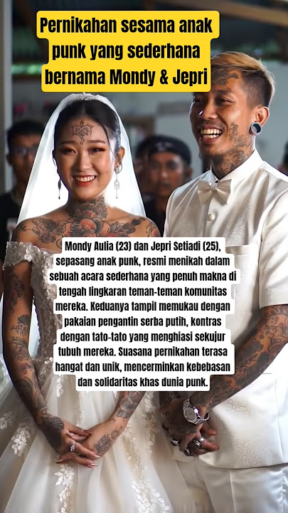 Pernikahan sederhana sesama anak punk bernama Mondy & Jepri‼️#viral #shorts #menikah