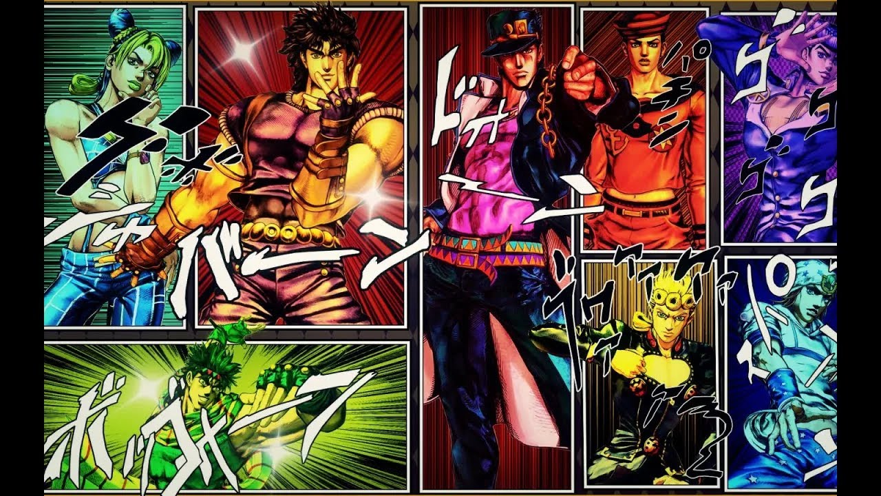 JoJo's Bizarre Adventure】 (Full OP 1-11)(Season1-Season6) - YouTube
