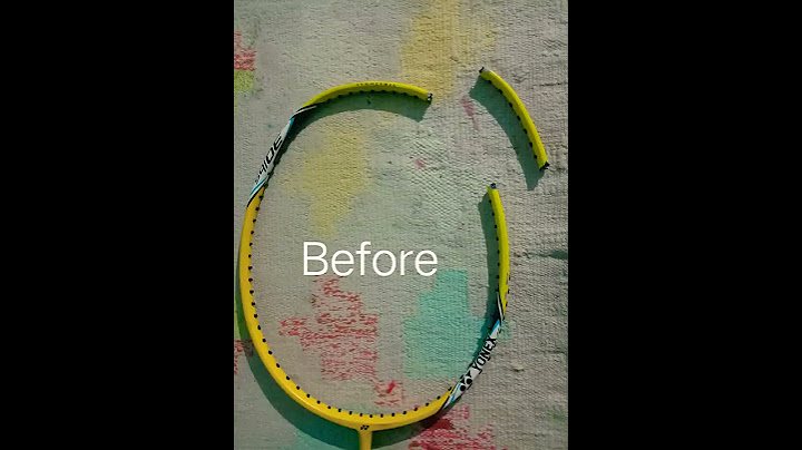 How to repair badminton racket ?.