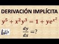 Derivación implícita con base e y regla del producto | La Prof Lina M3