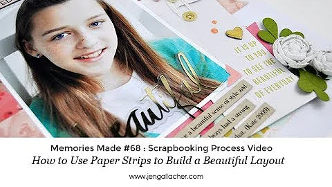 Scrapbooking Process Video #68: Using Paper Strips...