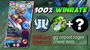 ROGER NEW BEST BUILD AND EMBLEM 2025!! (MUST TRY 100% AUTO WIN) | MLBB