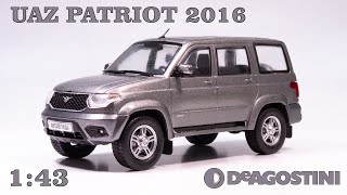 УАЗ ПАТРИОТ 2016 1:43 / ОБЗОР / Автолегенды. Новая эпоха. № 9 / DeAgostini