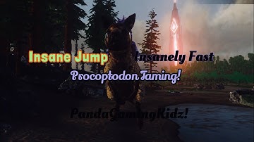Ark Mobile- Procoptodon Taming! Fastest Mount??!!