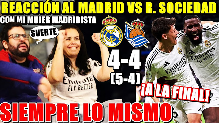 HINCHA del BARÇA REACCIONA al MADRID 4-4 R. SOCIEDAD con MI MUJER MADRIDISTA ¡SIEMPRE lo MISMO...!