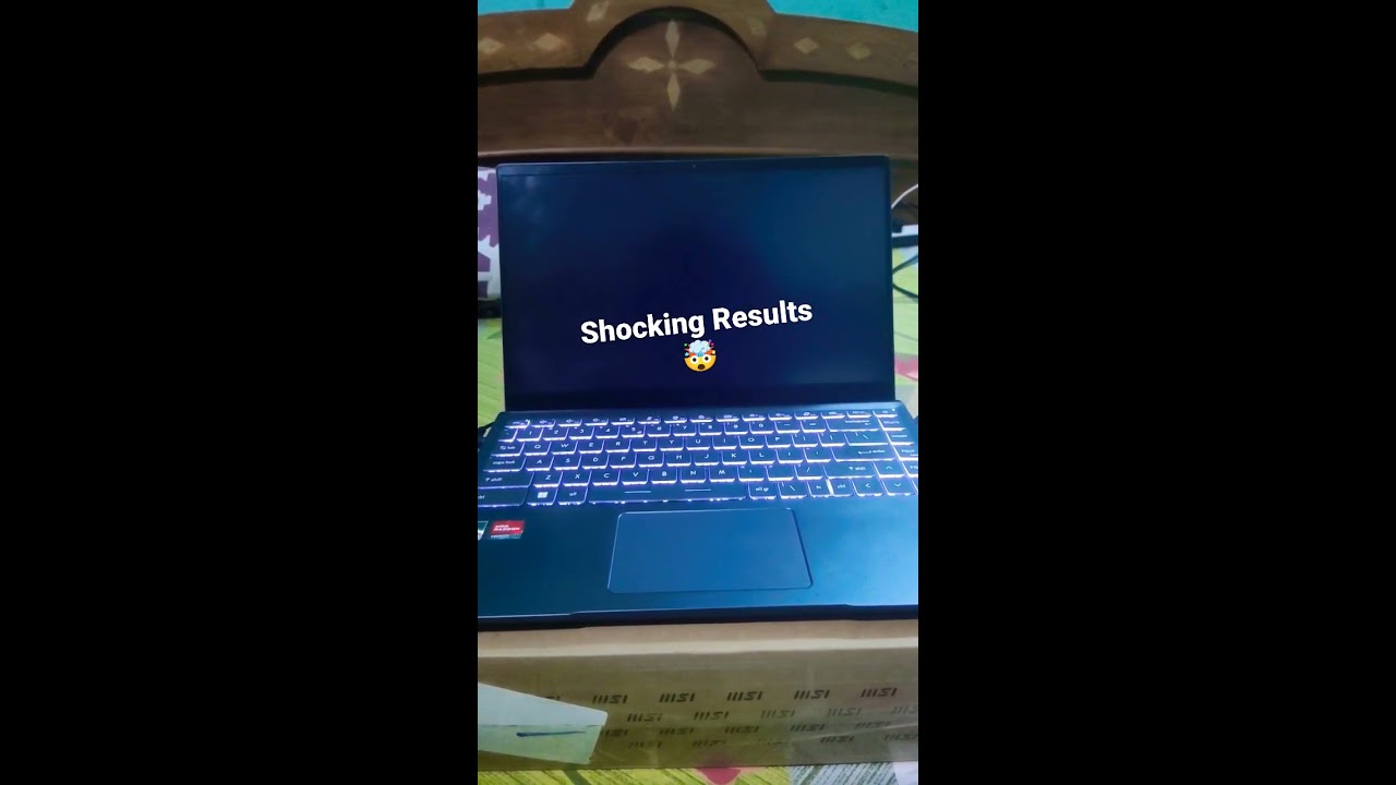 MSI Modern 14 Ryzen 5 5500U Boot Time Test 5500u Laptop