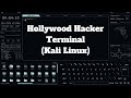 Hollywood scifi style hackers terminal  kali linux