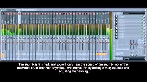 FL Studio tutorial: How to create a submix / drumbuss in old FL studio