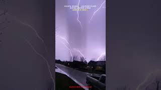 😮Rare Upward Lightning Over Wichita, Kansas 🌀⚡ #spaceshorts#lighting  #usa