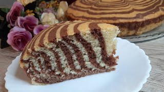 Пирог Зебра Hammaning Uyida Topiladigan Masalliqlardan Mazali Pirog Zebra Pirog