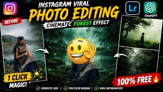 Instagram Viral Photo Editing | Cinematic Forest Effect 🌲 | AI Photo Editing Tutorial 2026 screenshot 2