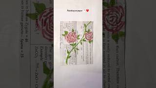 Diy paper 📄 🖼️ art| painting on paper#easy #diy #viral #art #craft #handmade #subscribe