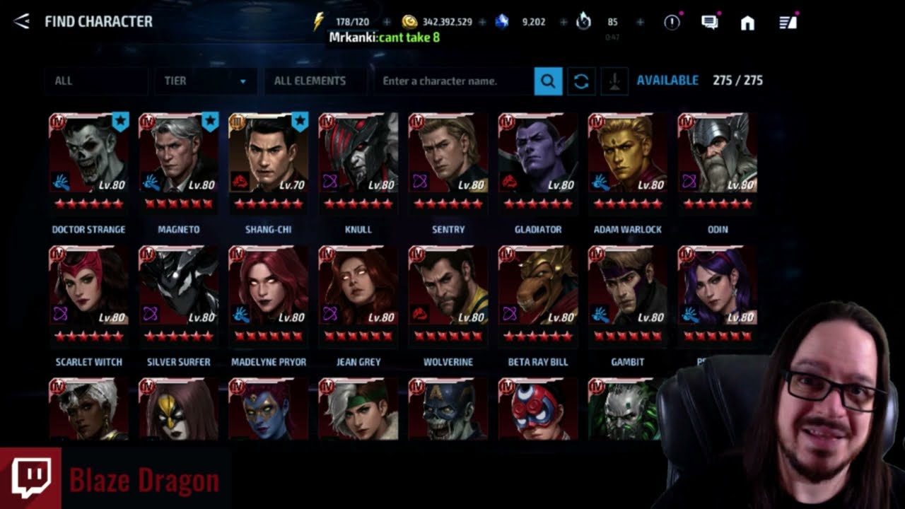 Marvel Future Fight - 05-03-2025 update on character value