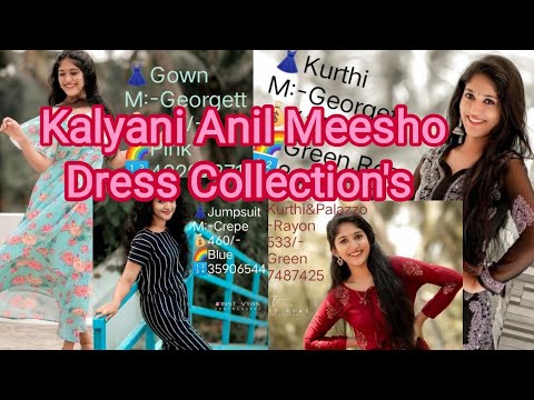 Kalyani Anil Meesho Dress Collection's 