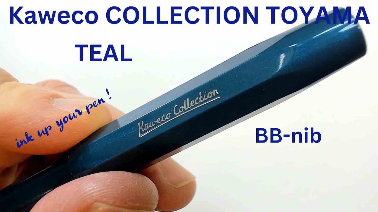 Kaweco COLLECTION TOYAMA Teal BB-Feder (English + Spanish subtitles)