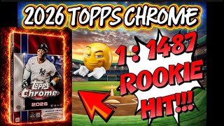 🚨2026 TOPPS CHROME!! HOBBY BOX OPENING PART 2!!🔥 INSANE 1 : 1487 ROOKIE HIT & MUCH MORE!!👀😱