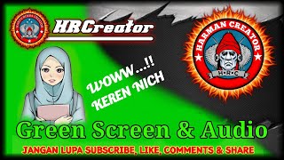 GreenScreen Animasi Cewek Hijab Berbicara | Efek Audio | Woww Lucu Banget | Kata-Kata Youtuber