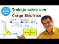 Trabajo sobre una Carga Eléctrica. Curso de Física  - Clase 37