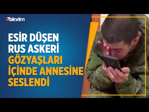 Esir düşen Rus askeri gözyaşları içinde annesine böyle seslendi