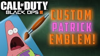 Black Ops 3 CUSTOM CAMO Paint Shop! Surprised Patrick Emblem (TUTORIAL)