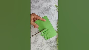 How to make paper grass | #papercraft | #shorts | #shortsvideo |  #trendingshorts