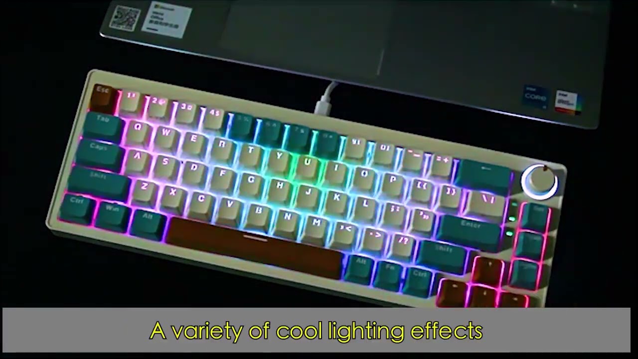 Mechanical keyboard with knob